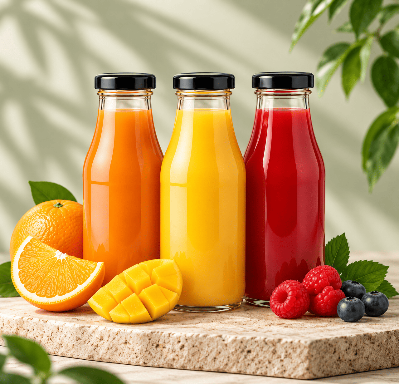 Juice and beverage filling and packing